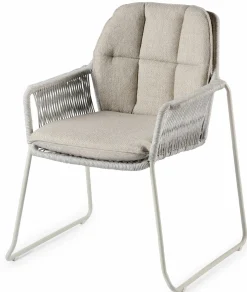 TIERRA OUTDOOR Kufensessel Garten stapelbar graubeige