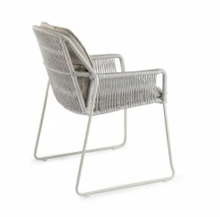 TIERRA OUTDOOR Kufensessel Garten stapelbar graubeige