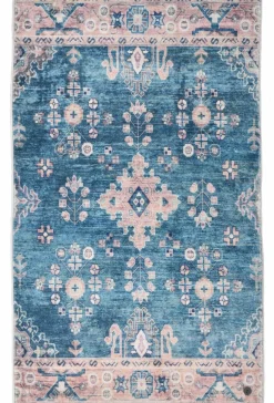 TOM TAILOR Badteppich gewebt blaumehrfarbig