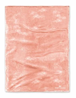 TOM TAILOR Fleece-Wohndecke pink
