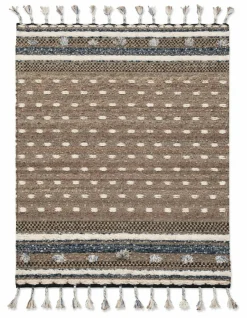 TOM TAILOR Handwebteppich mehrfarbig