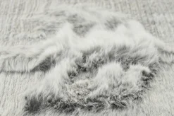 TOM TAILOR Hochflorteppich weißgrau