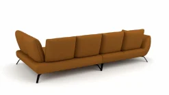 Trapezeckgarnitur gelb