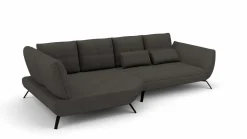 Trapezeckgarnitur grau