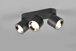 Trio Leuchten Deckenleuchte 3flg schwarz