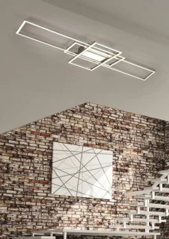 Trio Leuchten LED - Deckenleuchte 1flg silberfarben