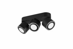 Trio Leuchten LED - Deckenleuchte 3flg schwarz