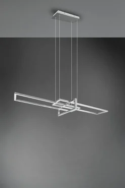 Trio Leuchten LED - Pendelleuchte 1 flg silberfarben