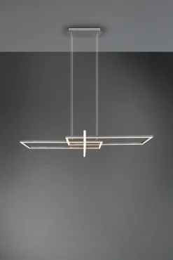 Trio Leuchten LED - Pendelleuchte 1 flg silberfarben