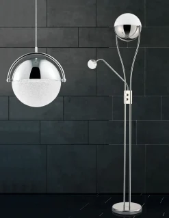 Trio Leuchten LED - Stehleuchte 2flg silberfarben