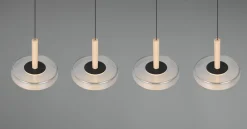 Trio Leuchten LED-Pendelleuchte 4flg schwarz