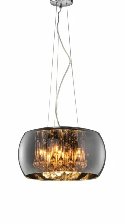 Trio Leuchten Pendelleuchte 5flg silberfarben