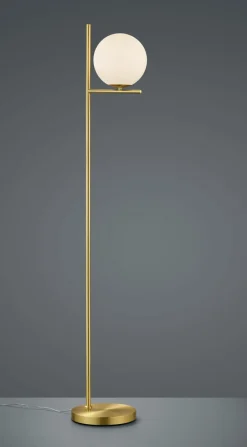 Trio Leuchten Stehleuchte 1flg goldfarben