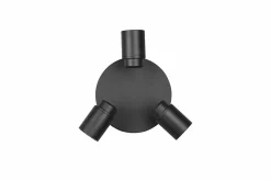 Trio Leuchten Strahler 3flg schwarz