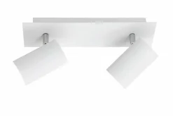 Trio Leuchten Strahler 2flg weiß