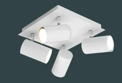 Trio Leuchten Strahler 4flg weiß