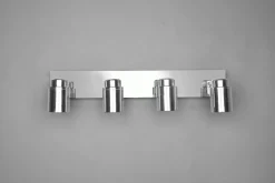 Trio Leuchten Strahler 4flg silberfarben