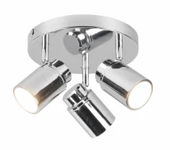 Trio Leuchten Strahler 3flg silberfarben