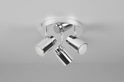 Trio Leuchten Strahler 3flg silberfarben