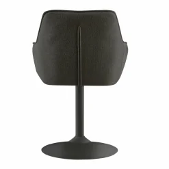 Trompetenfußstuhl drehbar schwarz