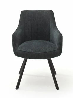 Vierfuß-Armlehnstuhl grau