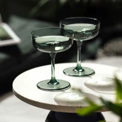 Villeroy & Boch 2er Sekt-/Dessertglas grün