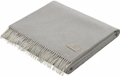 Villeroy & Boch Fransenplaid graublauschwarz