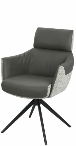 vito Armlehnenesszimmerstuhl grau grau