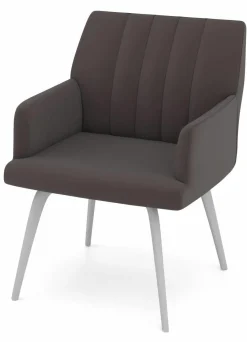 vito Armlehnenstuhl braun