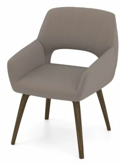 vito Armlehnenstuhl braun