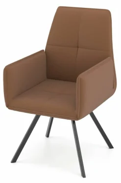 vito Armlehnenstuhl braun