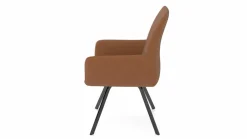 vito Armlehnenstuhl braun