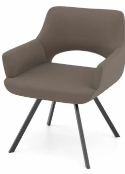 vito Armlehnenstuhl braun