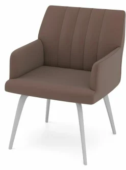 vito Armlehnenstuhl braun