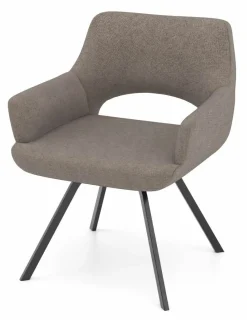 vito Armlehnenstuhl braun