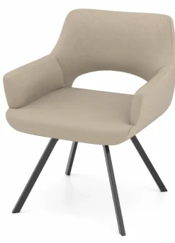 vito Armlehnenstuhl braun