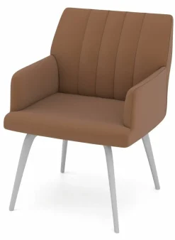 vito Armlehnenstuhl braun