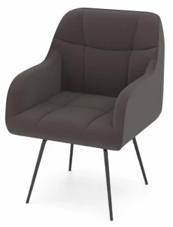 vito Armlehnenstuhl braunrot