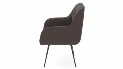 vito Armlehnenstuhl braunrot