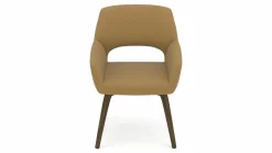 vito Armlehnenstuhl braungelborange
