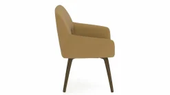 vito Armlehnenstuhl braungelborange