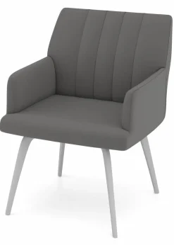 vito Armlehnenstuhl grau