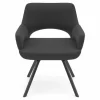 vito Armlehnenstuhl schwarz
