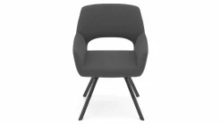 vito Armlehnenstuhl silberfarben