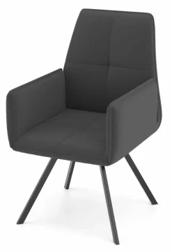 vito Armlehnenstuhl silberfarben