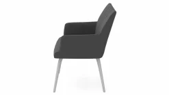 vito Armlehnenstuhl silberfarben