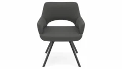 vito Armlehnenstuhl silberfarben