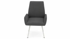 vito Armlehnenstuhl silberfarben