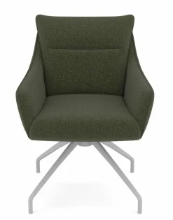 vito Armlehnpolsterstuhl grün