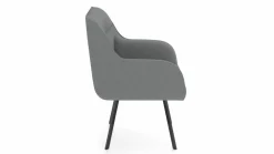 vito Armlehnstuhl silberfarben